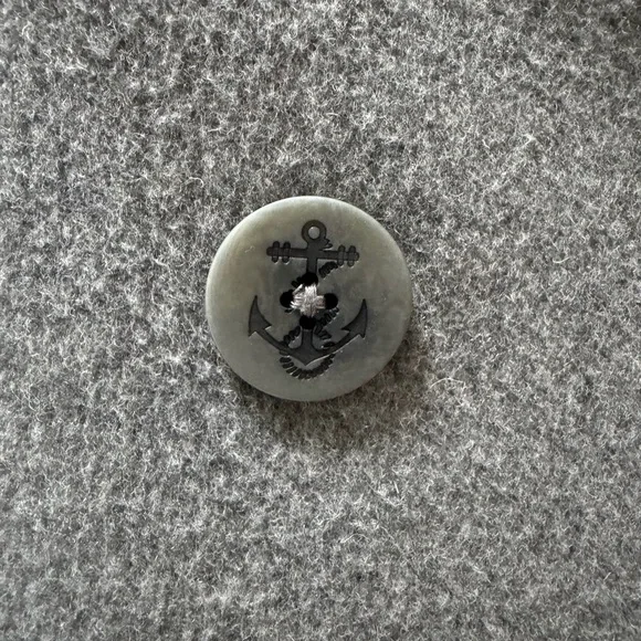 L.L. Bean 16 Classic Lambswool Peacoat, Heather Grey - Picture 4 of 6